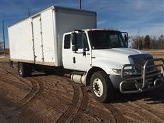 2012 International 4300 S/A Extended Cab Dry Box Truck 