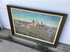 1923 Charles M Russell Oil Painting 