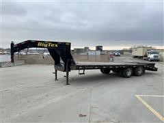 2012 Big Tex 22GN-20+5 T/A 20' Flatbed Gooseneck Trailer 