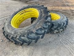 Alliance 18.4R38 Tractor Tires On Rims 