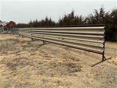 Shop Built Freestanding Guard Rail Windbreak Livestock Panels 