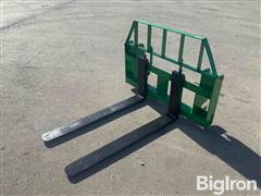 John Deere 5" X 48" Wheel Loader Forks 