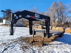 2007 RDM 9600 Tri/A Gooseneck Flatbed Trailer 