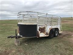 Bumper Pull T/A 14' Livestock Trailer 