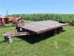 Shop Built 8' X 16' T/A Flatbed Trailer 