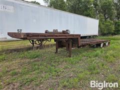 1987 Trail King Step Deck Flatbed Trailer 
