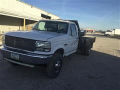 1995 Ford F450 Super Duty 2WD Dually Flatbed Pickup 
