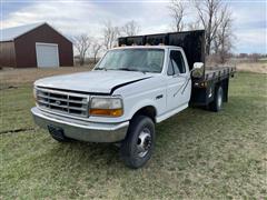 1992 Ford F450 Super Duty 2WD Flatbed Truck 