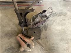 Vise, Drill Press & Grinding Stone 