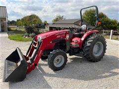 2017 Massey Ferguson 2706E MFWD Tractor W/Loader 