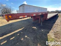 1992 Fruehauf T/A Spread Axle Drop Deck Trailer 