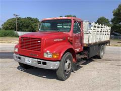 2001 International 4700 S/A Flatbed Truck 