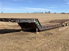 1979 Muv-All 4250TD T/A Fixed Neck Lowboy W/Hyd Tail Section Trailer 