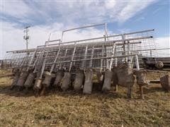 Disassembled Feedlot Fence Line Fencing 