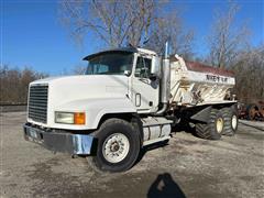 1995 Mack CH613 2WD T/A Lime Spreader Truck 