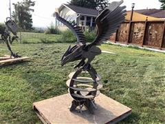 Custom Made Metal Eagle Statue 