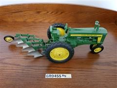 John Deere 720 Toy Tractor & 4-Bottom Plow 