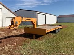 1984 Trail King TK24 T/A Flatbed Trailer 