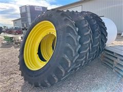 Goodyear 480/80R46 Tractor Tires On John Deere Rims 