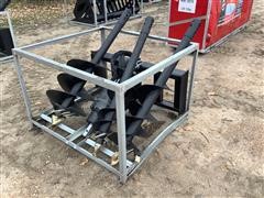 2022 Greatbear Post Hole Auger Skid Steer Attachment 