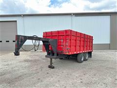 1975 Shop Built 15’ Gooseneck T/A Grain Trailer 