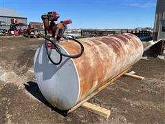 1000-Gallon Steel Fuel Tank W/Fill-Rite Pump & Meter 