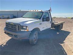 2004 Ford F450 XL Super Duty 4x4 Flatbed Truck 