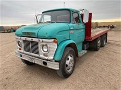 1964 Ford N600 T/A 'Snub Nose' Cabover Flatbed Dump Truck 