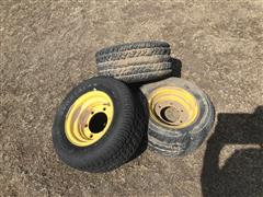 John Deere Rims w/ 20.5/65-10 Tires 