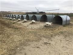 Galvanized Steel Calf Shelters 