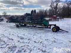 1995 John Deere 930 Platform Header W/Header Cart 