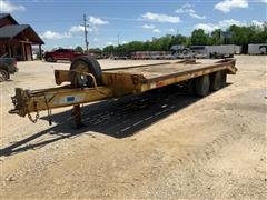1997 TowMaster CC-20 24' T/A Pintle Flatbed Trailer 