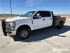 2017 Ford F350 XLT Super Duty 4x4 Crew Cab Flatbed Utility Truck 