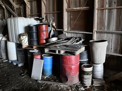 Barrels, Buckets, Container, Wire, Oil Pans 