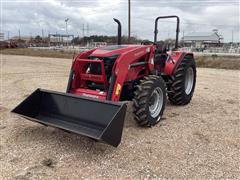 2019 Mahindra 7085 4WD Compact Utility Tractor W/Loader 