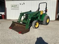 2002 John Deere 4410 MFWD Compact Utility Tractor W/Loader 