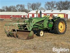 1966 John Deere 3020 2WD Tractor W/Loader 