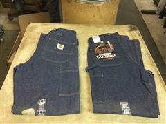 Carhartt 33x34 Double Knee Logger Dungaree Jeans 