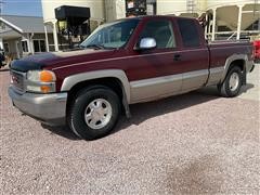 2002 GMC Sierra 1500 4x4 Extended Cab Pickup 