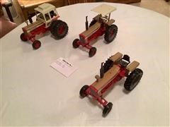 International Gold Demonstrator 826, 1026, & 1456 1/16th Scale Ertl Toy Tractors 