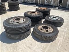 Goodyear 10.00-20 Tires On 10-Lug Split Rims 