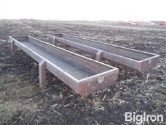 Werk Weld 20' Steel Cattle Feed Bunks 