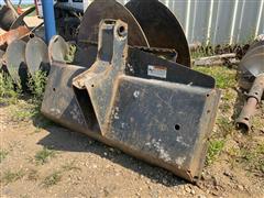 Auger Bracket Skid Steer Plate 