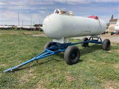 Consumers 1000-Gal Anhydrous Nurse Tank On Running Gear 