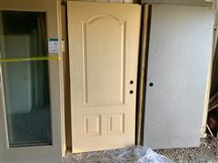 3 Panel Fiberglass Insulated Exterior Doors 