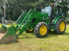 2012 John Deere 5101E MFWD Tractor W/Loader 