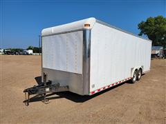 1998 Pace American Shadow 8x24 T/A Enclosed Car Trailer 