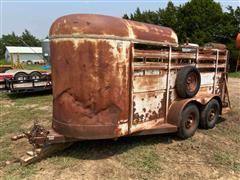 2011 MFHU T/A Livestock Trailer 