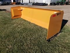 2020 Industrias America SP10 10' Wide Snow Pusher Skid Steer Attachment 