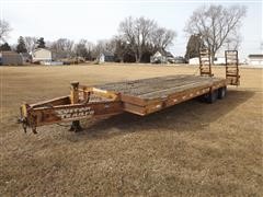 2000 Custom T/A Deck Over Flatbed Trailer 